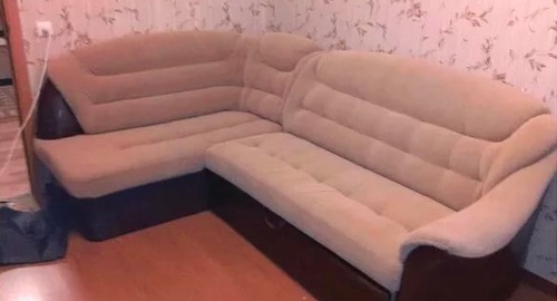 Перетяжка углового дивана. Проспект Ветеранов