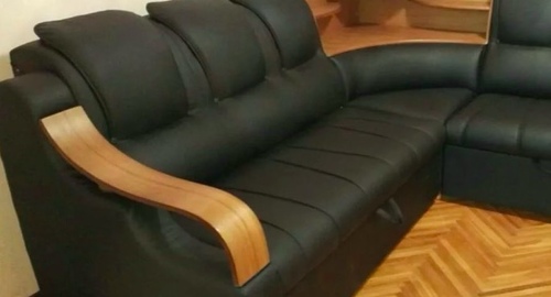 Перетяжка кожаного дивана. Проспект Ветеранов